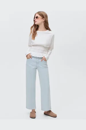 MANGO Jeans Culotte mit Streifen - Mädchen - L