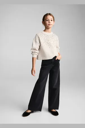 MANGO Sweatshirt mit Perlenbesatz - Kinder - 9-10 Jahre