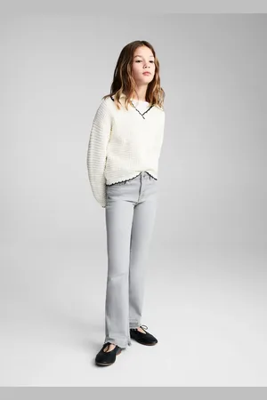 MANGO Flared-Jeans mit ausgefranstem Saum - Kinder - 6