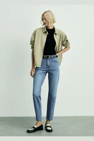 MANGO Comfort-Jeans mit hohem Bund Newmom - Damen - 34