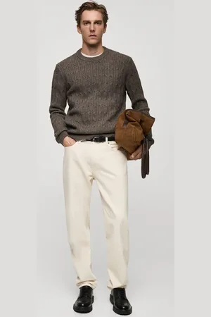MANGO Pullover mit Zopfmuster - Herren - XXL