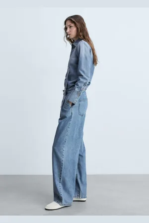 MANGO Wideleg-Bundfaltenjeans - Damen - 36