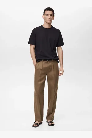MANGO Geripptes Regular-Fit-T-Shirt aus Baumwolle - Herren - XL