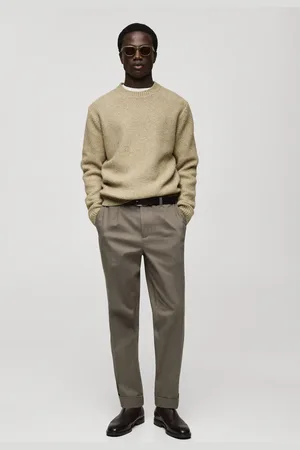 MANGO Strukturierter Strickpullover - Herren - XL