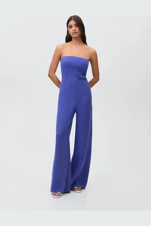 MANGO Langer schulterfreier Jumpsuit - Mädchen - M
