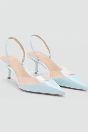 MANGO Pumps mit Vinyl-Einsatz - Damen - 42