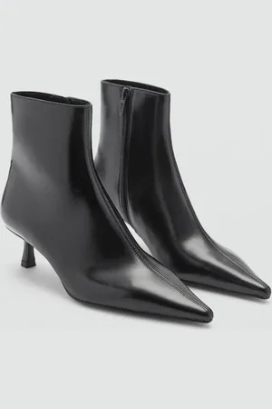 MANGO Stiefelette mit Kitten-Absatz - Damen - 35