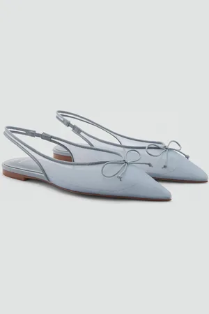 MANGO Strick-Ballerinas mit Schleifendetail - Damen - 37