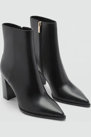 MANGO Absatzstiefelette mit Spitze - Damen - 37