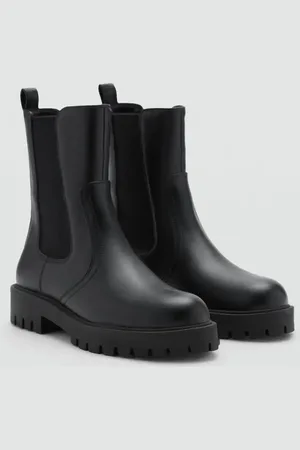 MANGO Chelsea-Stiefelette mit Tracksohle - Damen - 38