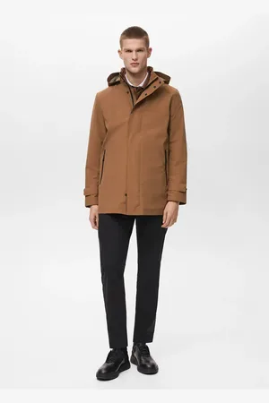 MANGO Wasserdichter Parka mit COOLMAX-Technologie tobacco-braun - Herren - M