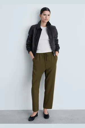 MANGO Fließende Hose mit Stretchbund - Damen - L