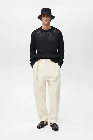 MANGO Pullover aus 100 % Baumwolle mit Lochmuster - Herren - XL