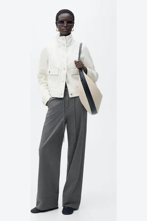 MANGO Gerade Nadelstreifenhose - Damen - XS