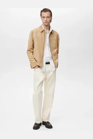 MANGO Jacke mit Wildledereffekt und Reißverschluss - Herren - L