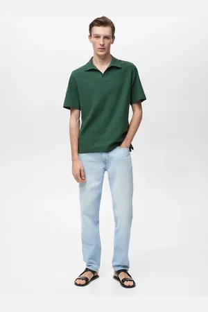MANGO Polo Textur Regular Fit - Herren - XXL