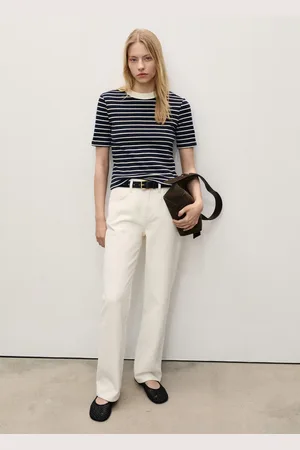 MANGO Gerade Jeans Matilda mit mittlerer Bundhöhe - Damen - 34