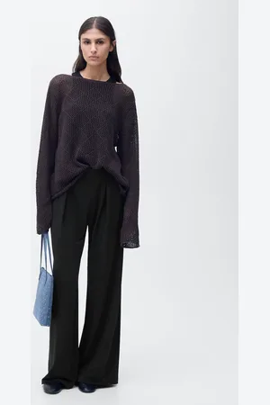 MANGO Palazzo-Hose mit Godets - Damen - L