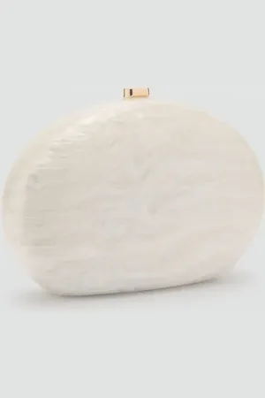 MANGO Ovale Clutch-Handtasche - Damen - Einheitsgröße
