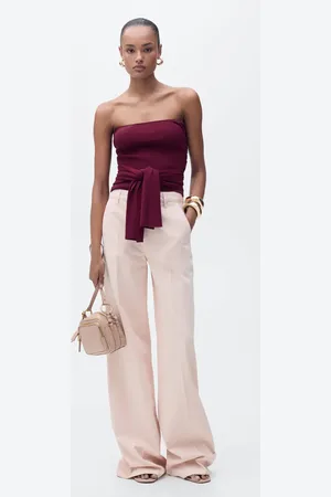MANGO Bandeau-Top mit Knotendetail - Damen - M