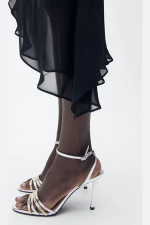 MANGO Sandalette mit kombinierten Riemen - Damen - 39