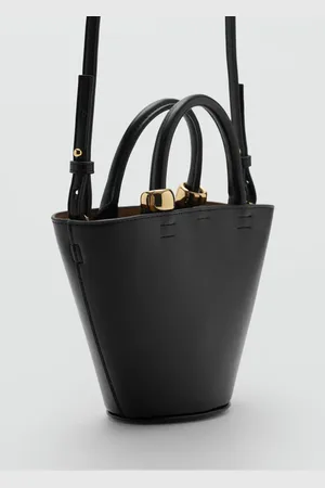 MANGO Mini-Shopper-Bag mit Metallic-Detail - Damen - Einheitsgröße
