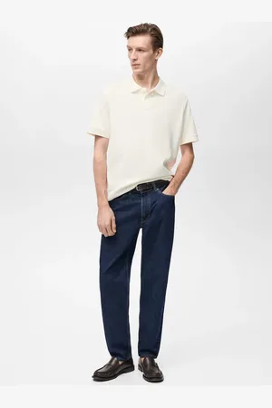 MANGO Strukturiertes Strick-Poloshirt - Herren - L