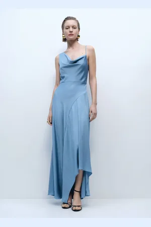 MANGO Asymmetrisches Kleid mit Knittereffekt - Damen - XL