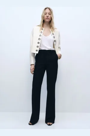 MANGO Jacke aus Baumwolle mit durchbrochener Borte - Damen - M
