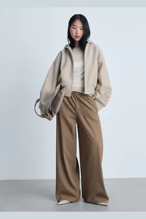 MANGO Wideleg-Jogger-Pants - Damen - L