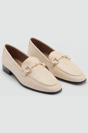 MANGO Leder-Mokassins mit Schnalle - Damen - 36