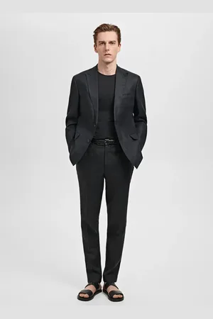 MANGO Slim-Fit-Anzughose Amalfi aus 100 % Leinen - Herren - 42