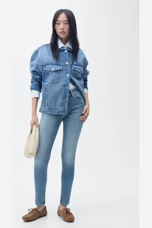 MANGO Skinny-Jeans mit mit mittlerer Bundhöhe - Damen - 44