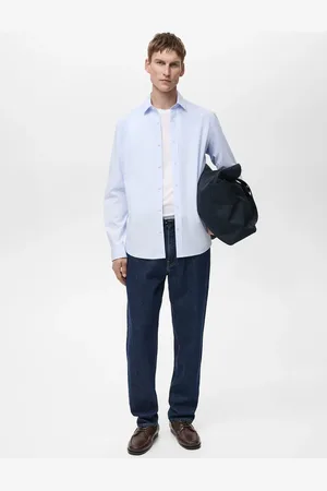 MANGO Slim Fit-Streifenhemd aus 100 % Baumwolle - Herren - XL