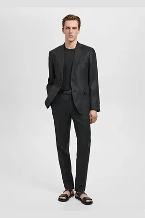 MANGO Slim-Fit-Sakko Amalfi aus 100 % Leinen - Herren - 54