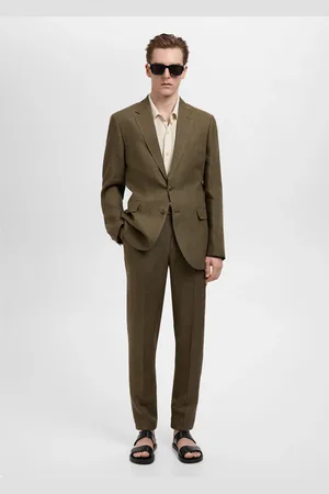 MANGO Slim-Fit-Anzughose Amalfi aus 100 % Leinen - Herren - 40