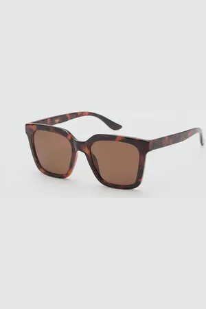 MANGO Sonnenbrille mit viereckiger Brillenfassung - Damen - Einheitsgröße