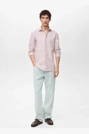 MANGO Slim Fit-Streifenhemd aus 100 % Baumwolle - Herren - S