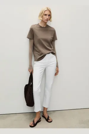 MANGO Slim-Jeans in Cropped-Länge Claudia - Damen - 40
