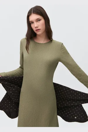 MANGO Langes Kleid mit Texturmuster - Mädchen - S