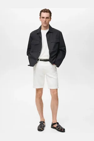 MANGO Slim Fit-Jeans-Bermudashorts - Herren - 36