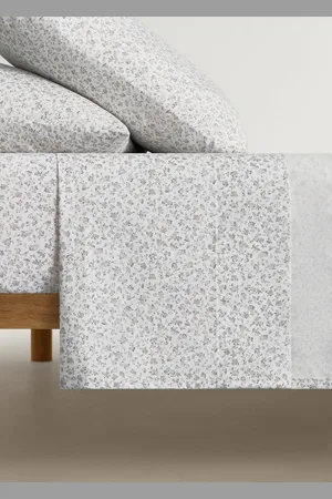 MANGO Gemustertes Kinder-Spannbettlaken aus Baumwoll-Perkal für 90 cm Bett - Home - 90 cm Bett