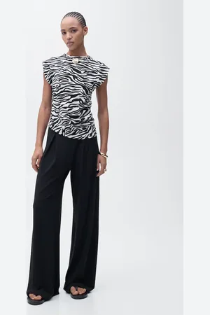 MANGO Drapiertes ärmelloses T-Shirt - Damen - XXS