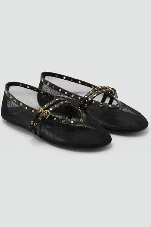 MANGO Ballerina Mesh mit durchbrochenen Details - Damen - 40