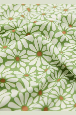 MANGO Satin-Schal mit Mini-Blumen - Damen - Einheitsgröße