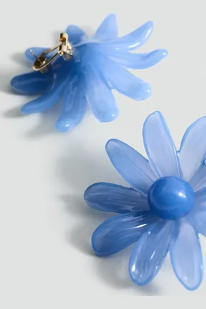 MANGO Ohrringe mit Blumendesign - Damen - Einheitsgröße