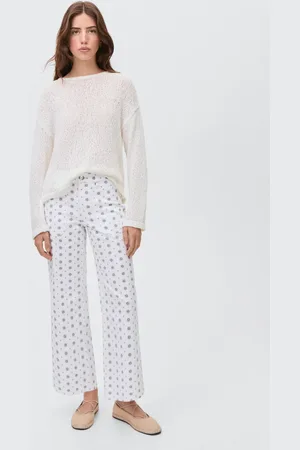 MANGO Gerade gemusterte Jeans - Mädchen - L