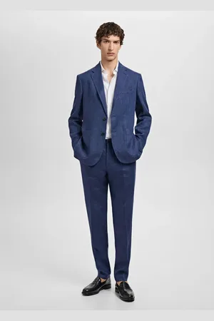 MANGO Anzughose Salerno 100% Leinen Slim Fit - Herren - 40