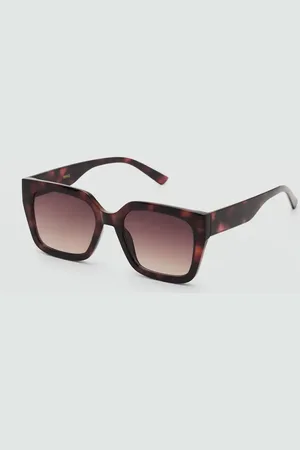 MANGO Sonnenbrille mit viereckiger Brillenfassung - Damen - Einheitsgröße