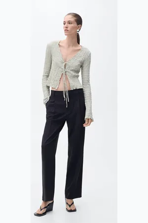 MANGO Gerade Bundfaltenhose - Damen - 46
